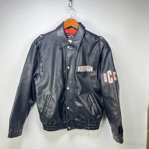 Vintage Orange County Choppers Y2K Leather Jacket Small